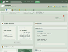 Tablet Screenshot of mushaka.deviantart.com