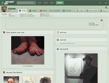 Tablet Screenshot of chumo.deviantart.com
