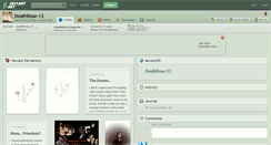 Desktop Screenshot of deathrose-13.deviantart.com