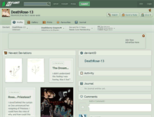 Tablet Screenshot of deathrose-13.deviantart.com
