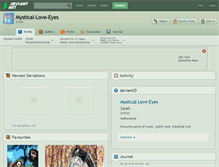 Tablet Screenshot of mystical-love-eyes.deviantart.com