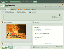 Tablet Screenshot of jadedragonsoul.deviantart.com