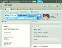 Tablet Screenshot of aislin-sedai.deviantart.com