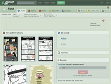 Tablet Screenshot of fakui.deviantart.com