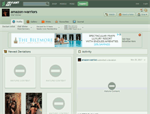 Tablet Screenshot of amazon-warriors.deviantart.com