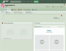 Tablet Screenshot of organisation13.deviantart.com