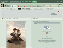Tablet Screenshot of lightskin.deviantart.com