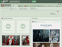 Tablet Screenshot of malcolmd.deviantart.com