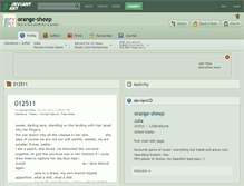 Tablet Screenshot of orange-sheep.deviantart.com
