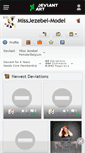 Mobile Screenshot of missjezebel-model.deviantart.com