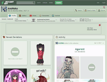 Tablet Screenshot of anoneko.deviantart.com