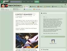 Tablet Screenshot of kagura-sanctuary.deviantart.com