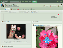 Tablet Screenshot of charmandersflame.deviantart.com