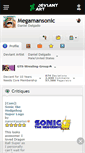 Mobile Screenshot of megamansonic.deviantart.com