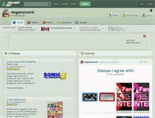 Tablet Screenshot of megamansonic.deviantart.com