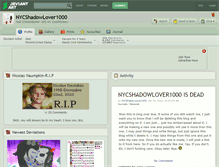 Tablet Screenshot of nycshadowlover1000.deviantart.com