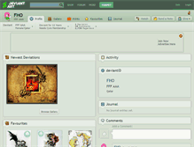 Tablet Screenshot of fho.deviantart.com