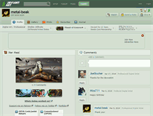 Tablet Screenshot of metal-beak.deviantart.com