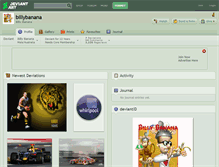 Tablet Screenshot of billybanana.deviantart.com