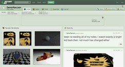 Desktop Screenshot of damorraccoon.deviantart.com