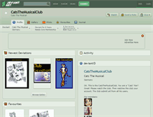 Tablet Screenshot of catsthemusicalclub.deviantart.com