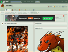 Tablet Screenshot of coredeath.deviantart.com