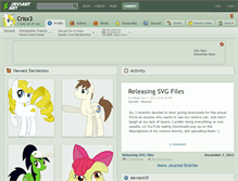 Tablet Screenshot of crisx3.deviantart.com