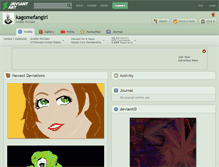 Tablet Screenshot of kagomefangirl.deviantart.com