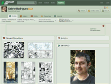 Tablet Screenshot of gabrielrodriguez.deviantart.com