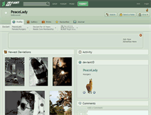 Tablet Screenshot of peacelady.deviantart.com