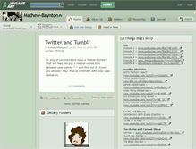 Tablet Screenshot of mathew-baynton.deviantart.com