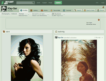 Tablet Screenshot of klay-ger.deviantart.com