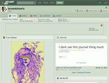 Tablet Screenshot of lenaeatshearts.deviantart.com