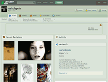 Tablet Screenshot of narkolepsia.deviantart.com