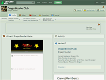 Tablet Screenshot of dragonboosterclub.deviantart.com