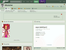 Tablet Screenshot of mikurachan.deviantart.com