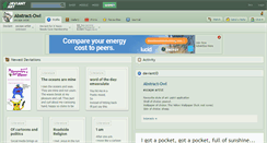 Desktop Screenshot of abstract-owl.deviantart.com