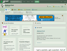 Tablet Screenshot of abstract-owl.deviantart.com