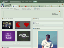 Tablet Screenshot of marcio15.deviantart.com