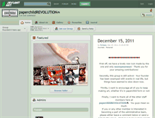 Tablet Screenshot of paperchildrevolution.deviantart.com