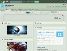 Tablet Screenshot of darrenbarlow.deviantart.com