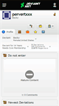 Mobile Screenshot of pervertxxx.deviantart.com