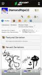 Mobile Screenshot of diamondpope32.deviantart.com