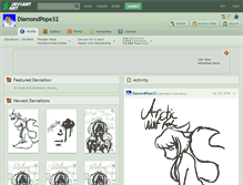 Tablet Screenshot of diamondpope32.deviantart.com