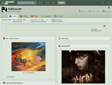 Tablet Screenshot of makusa-san.deviantart.com