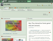 Tablet Screenshot of lime-sodah.deviantart.com
