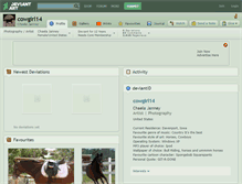Tablet Screenshot of cowgirl14.deviantart.com