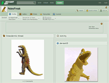 Tablet Screenshot of paleofreak.deviantart.com