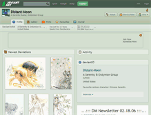 Tablet Screenshot of distant-moon.deviantart.com