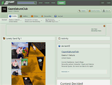 Tablet Screenshot of gaarasakuraclub.deviantart.com